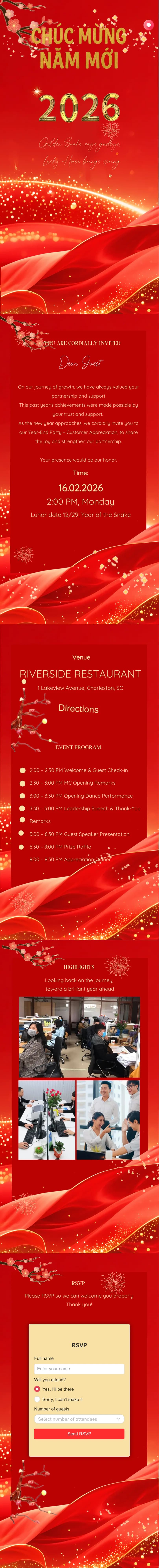 VIP Year-End Party year-end party invitations template preview