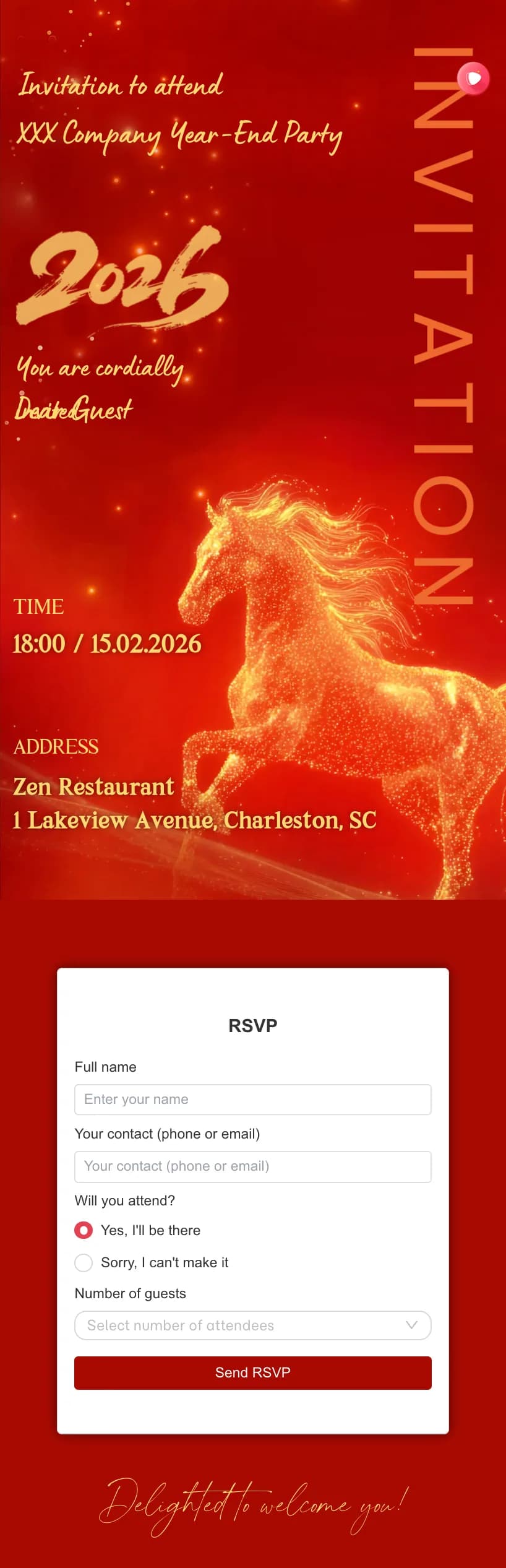 Year-End Party Invitation 03 year-end party invitations template preview
