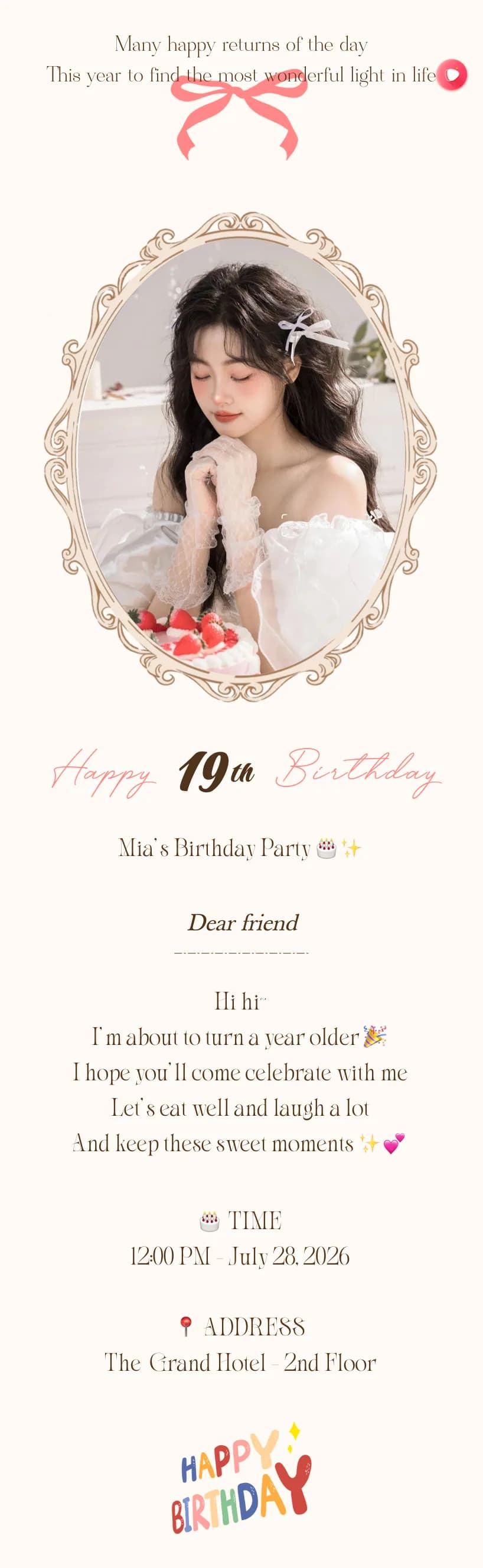Birthday Invitation 03 birthday invitations template preview