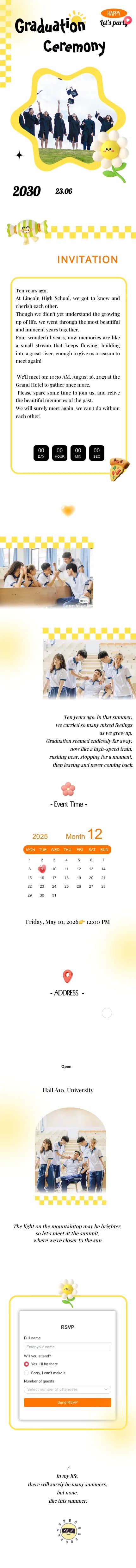 Graduation Invitation 02 Pre graduation invitations template preview