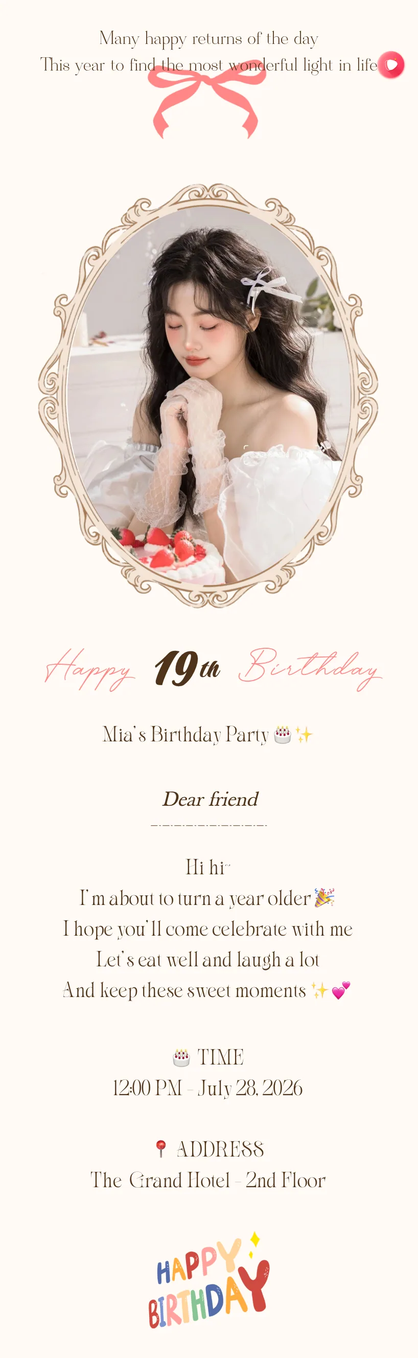 Full Birthday Invitation 03 template
