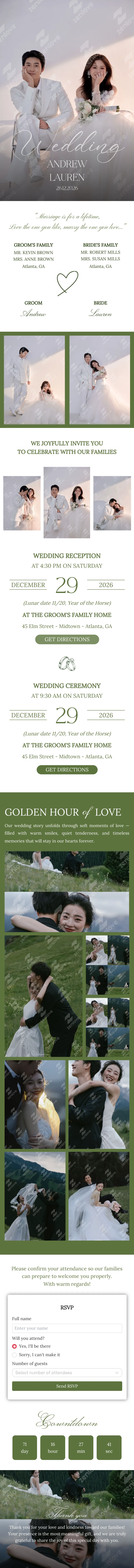 Full Green Love template