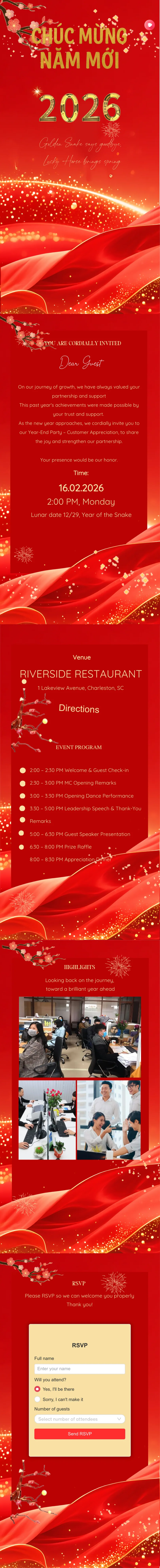 Full VIP Year-End Party template