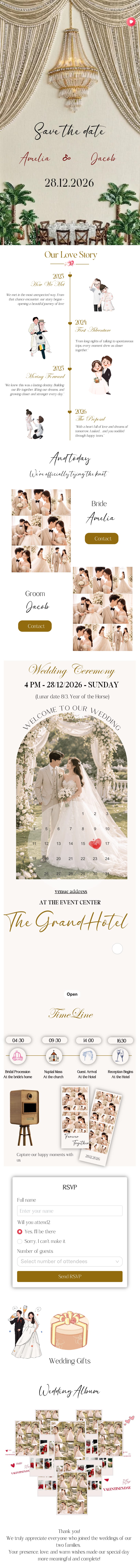 Full Wedding Invitation 102 Premium template