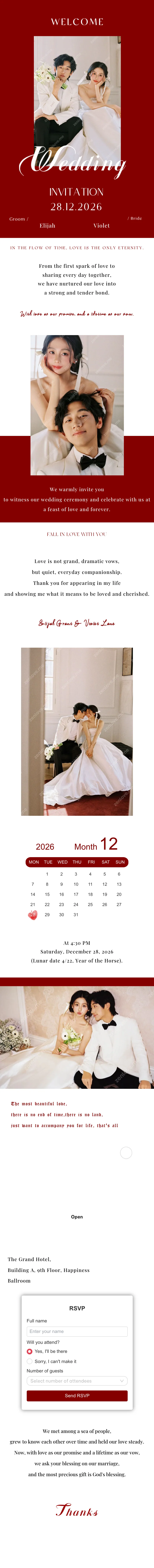 Full Wedding Invitation 113 Pre template