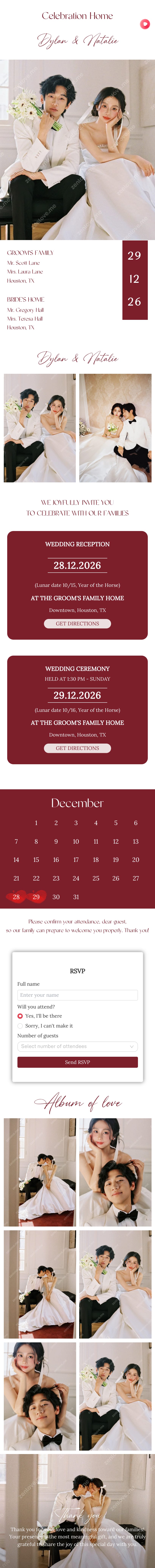 Full Wedding Invitation 121 Pre template