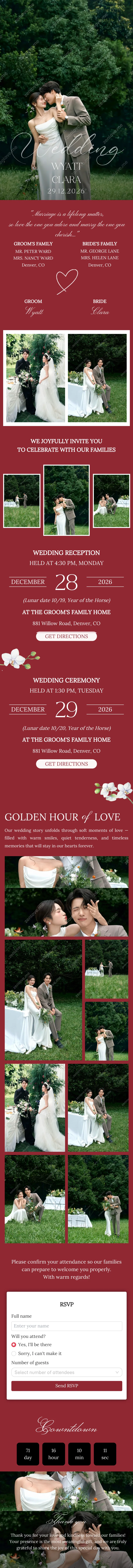 Full Wedding Invitation 128 Pre template