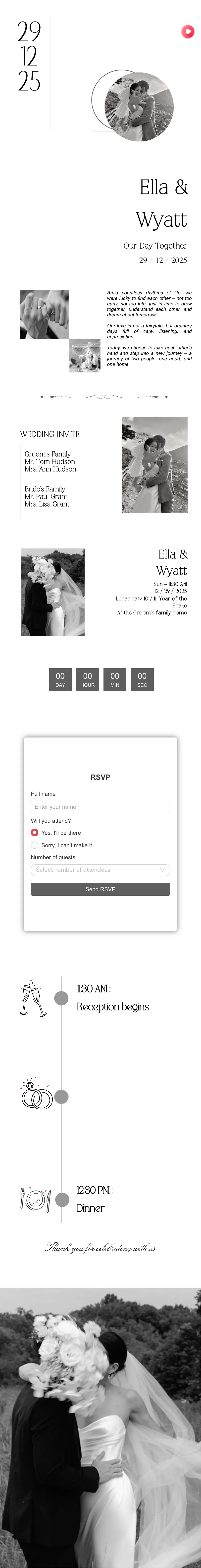 Full Wedding Invitation 23 Pre template