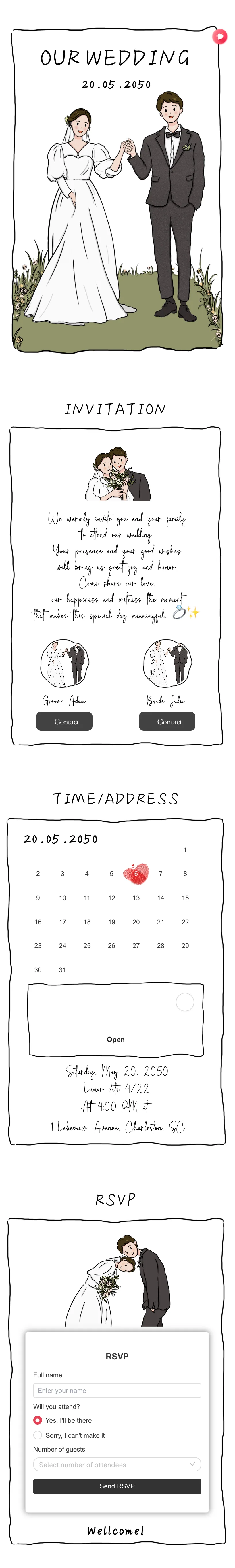 Full Wedding Invitation 69 Pre template