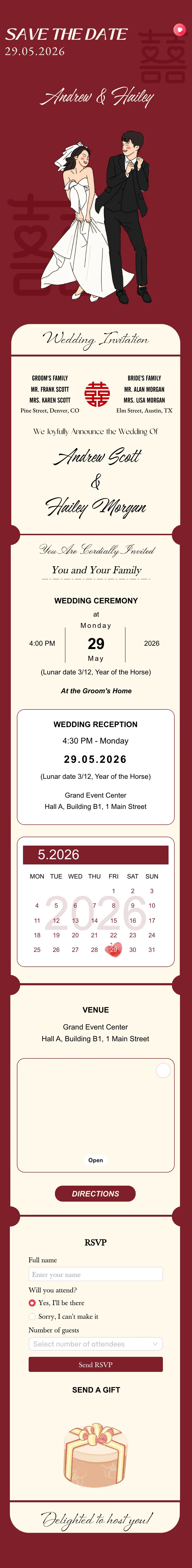 Full Wedding Invitation 81 Pre template
